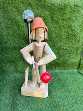 Cricketer with a solar light